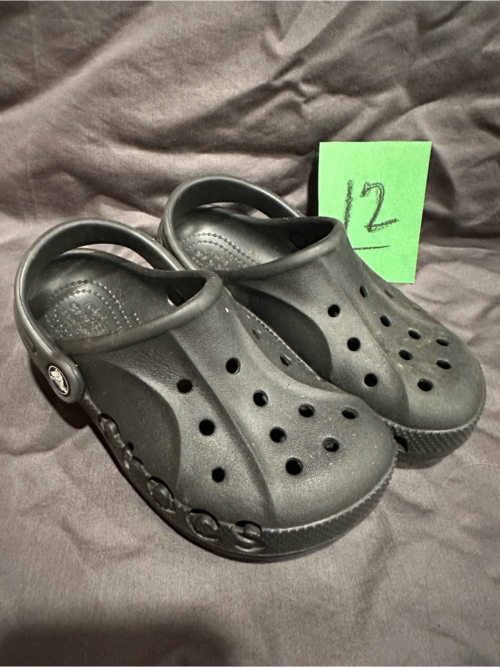 CROCS Kids Black Classic Clog Sandals